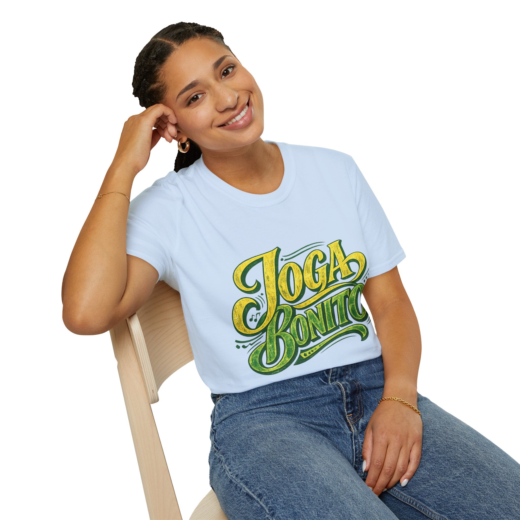 Brazil T-Shirt — 'Joga Bonito' Vintage Soccer Script Tee
