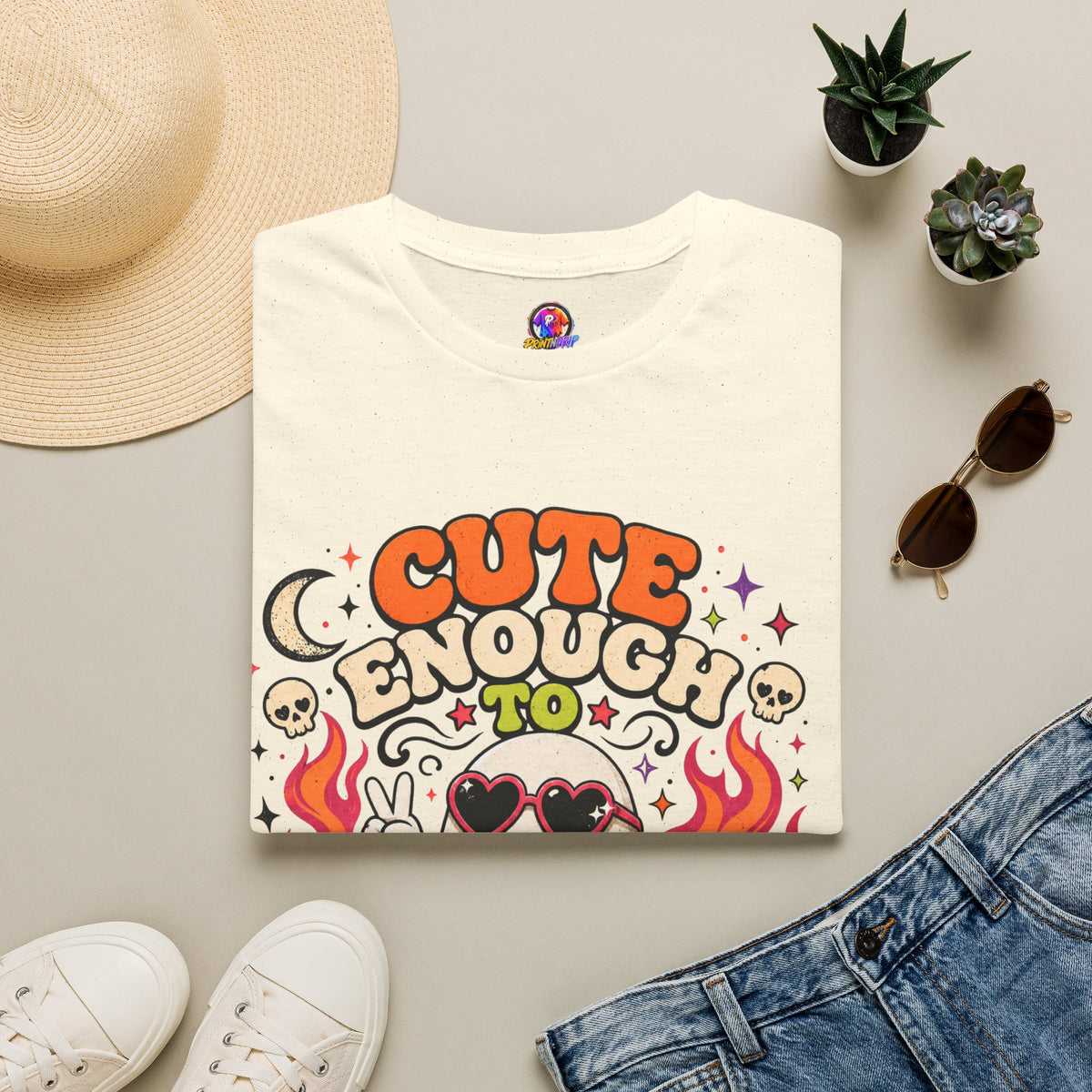 Halloween Cute Enough Unisex Softstyle T-Shirt