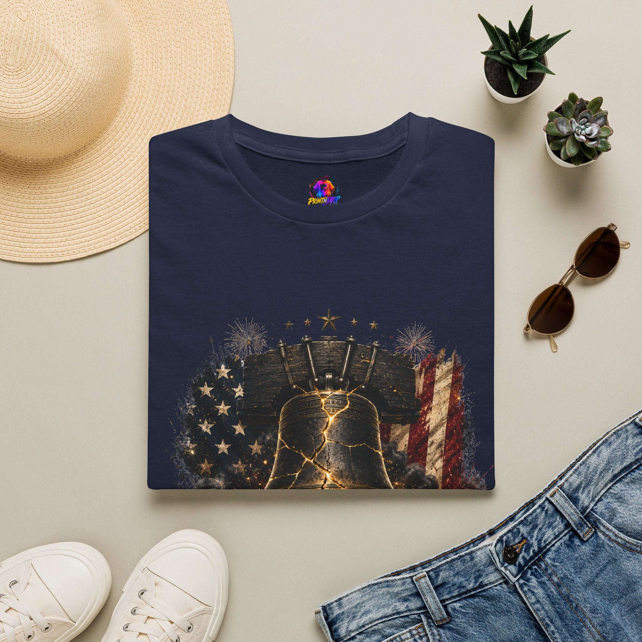 Liberty Has Scars T-Shirt — Vintage Liberty Bell Patriotic Tee