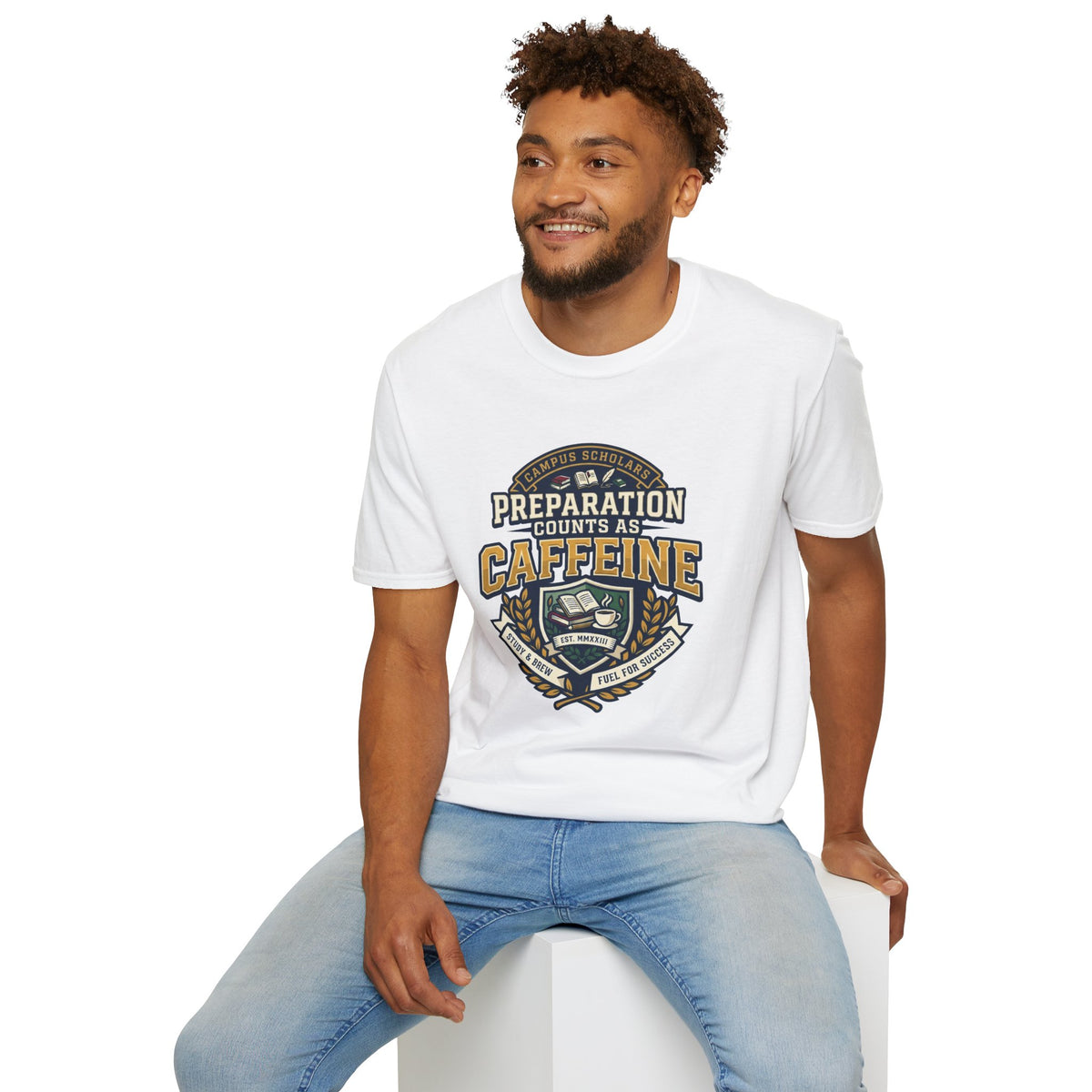Preparation Counts As Caffeine T-Shirt — Funny Coffee Prep Graphic Tee - Trending Now - August 2026