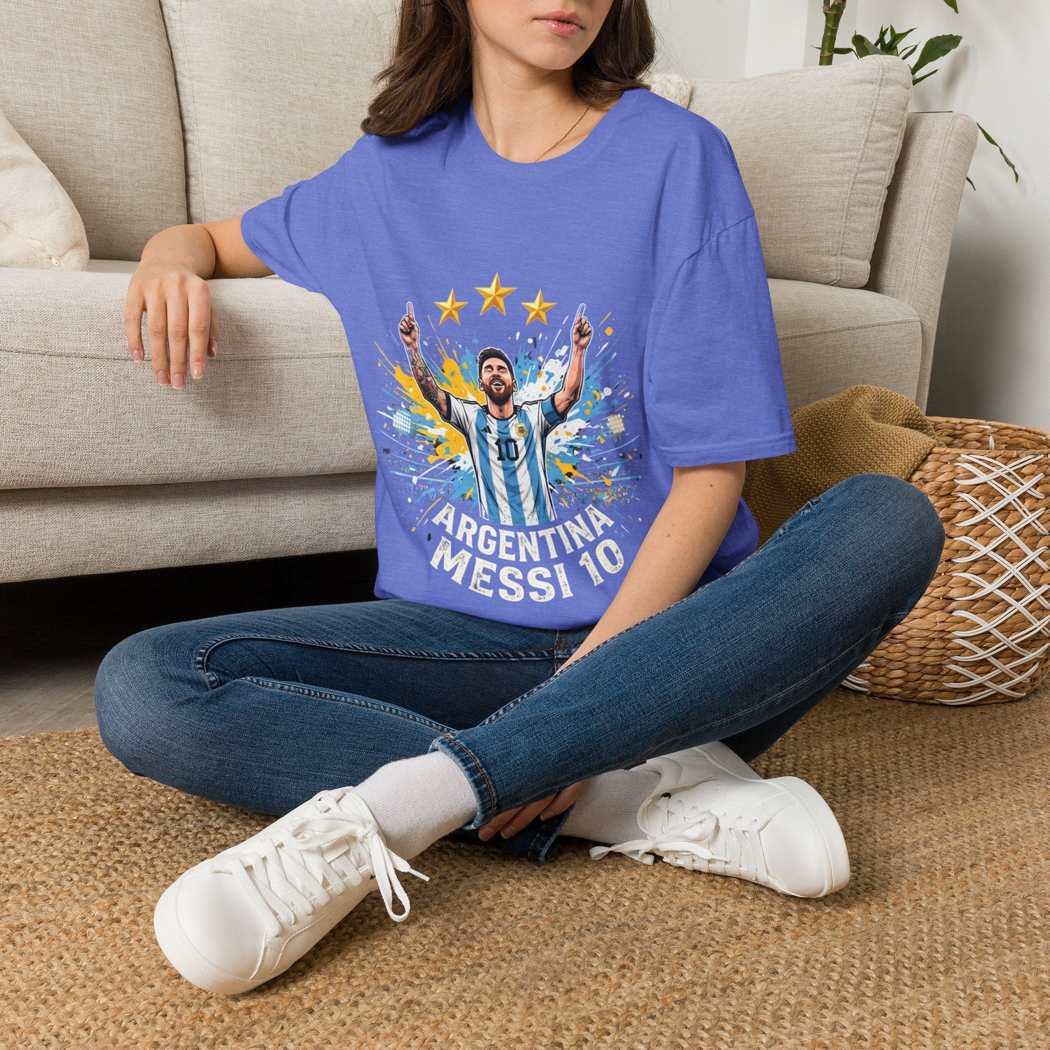 Argentina Messi  Soccer T‑Shirt — Argentina Messi 10 Fan Tee