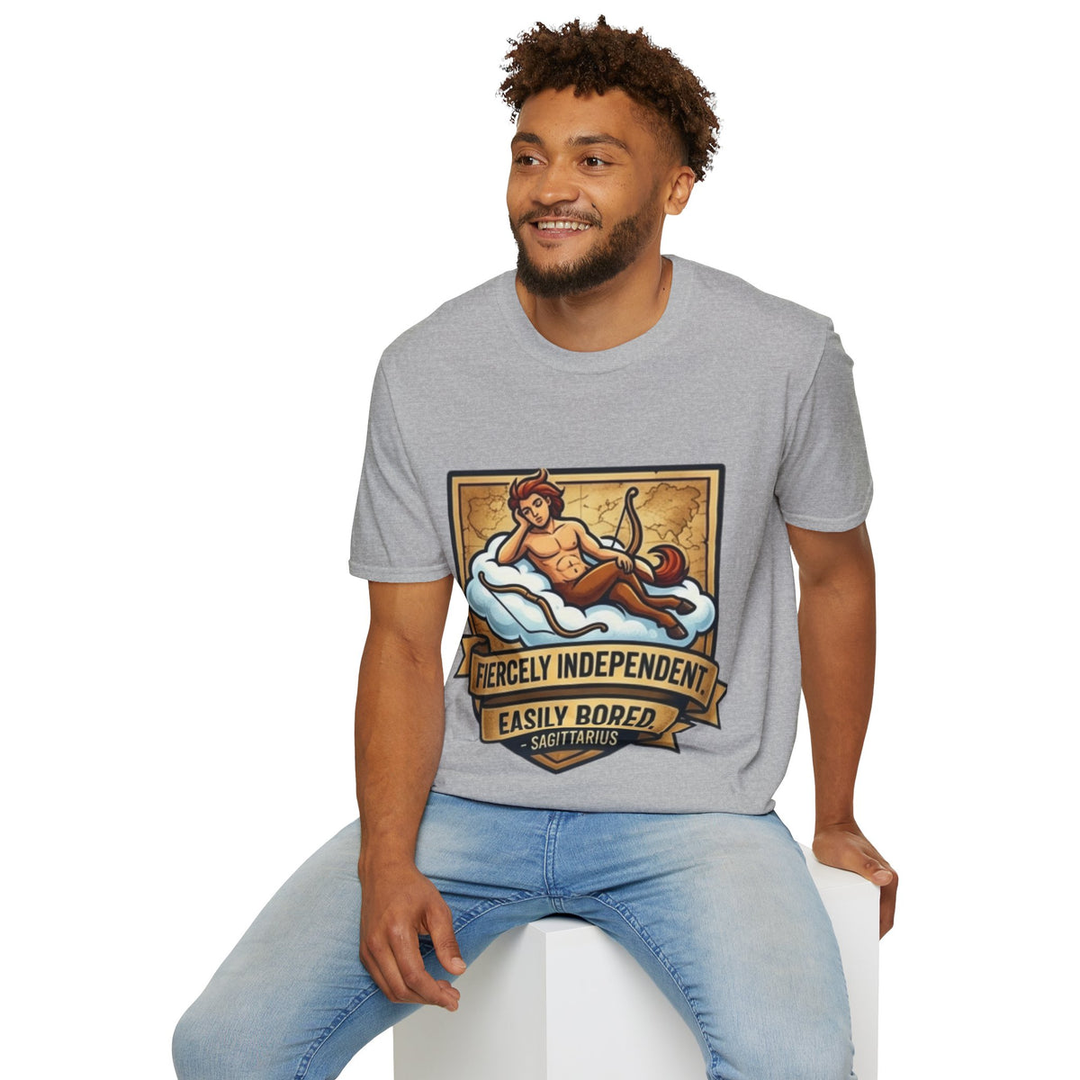 Sagittarius Zodiac T‑Shirt — Fiercely Independent, Easily Bored Astrology Tee