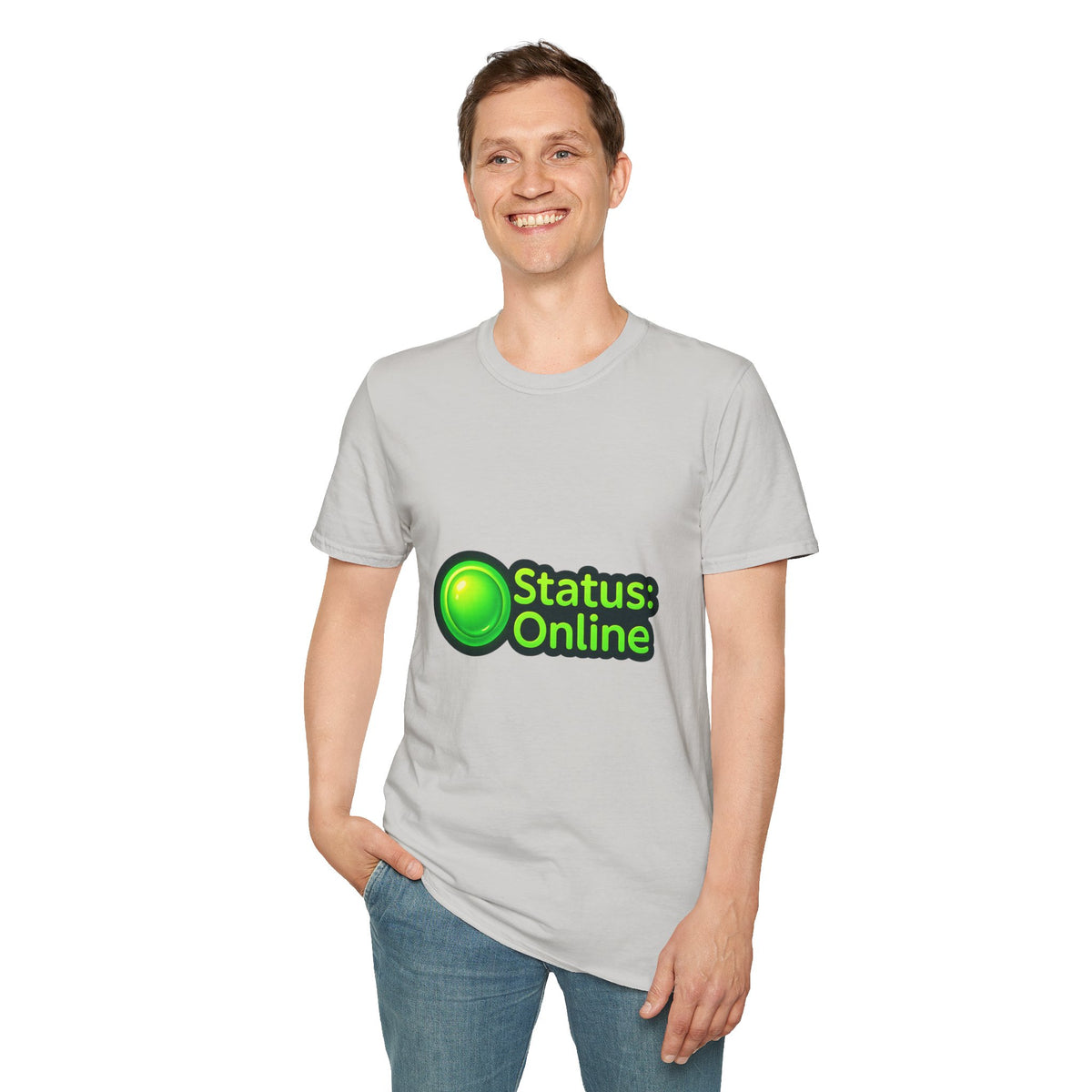 Status Online T-Shirt — Green Online Status Icon Tee - Trending Now - October 2026
