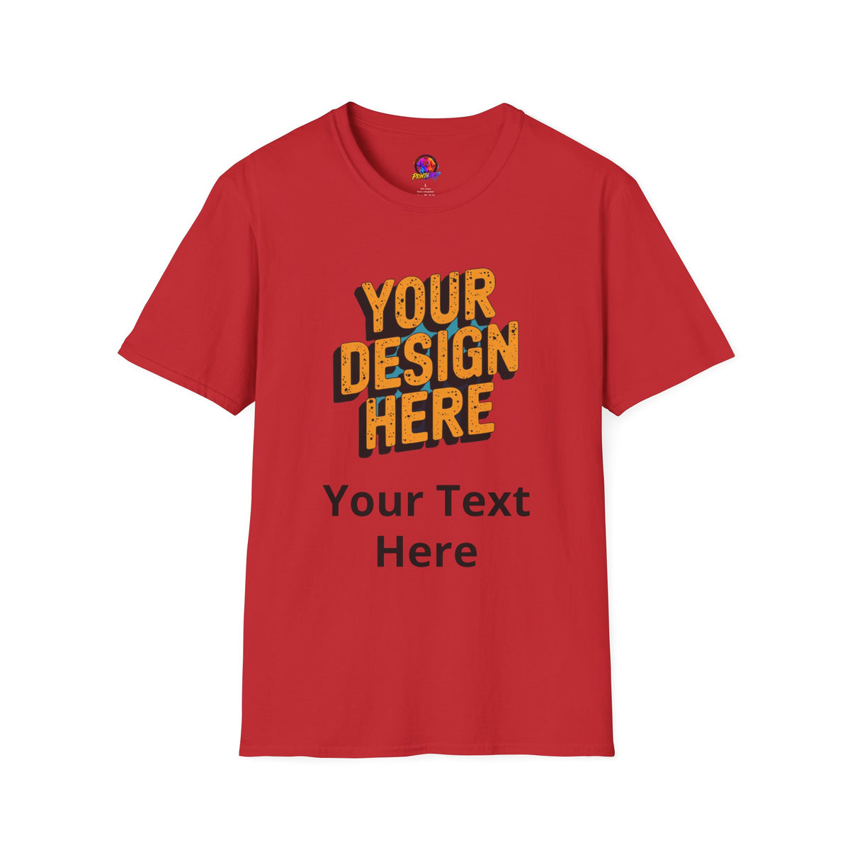 Unisex Softstyle T-Shirt - Personalize Your Own T-Shirt With Choice Of Your Colors And Designs