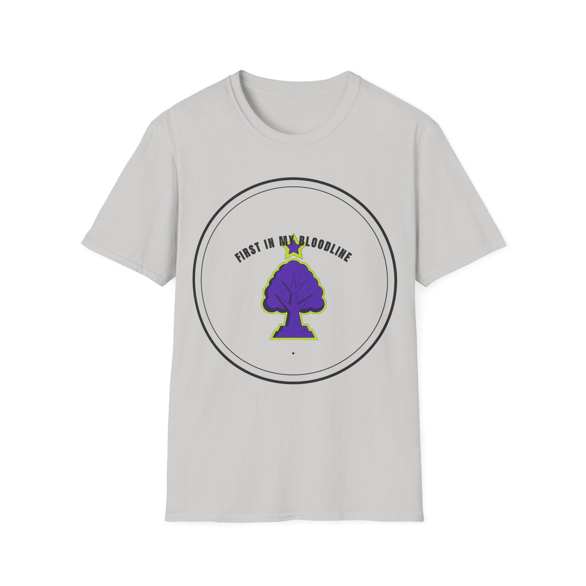 T‑Shirt — "First in My Bloodline" Purple Tree Graphic Tee - Trending Now - September 2026