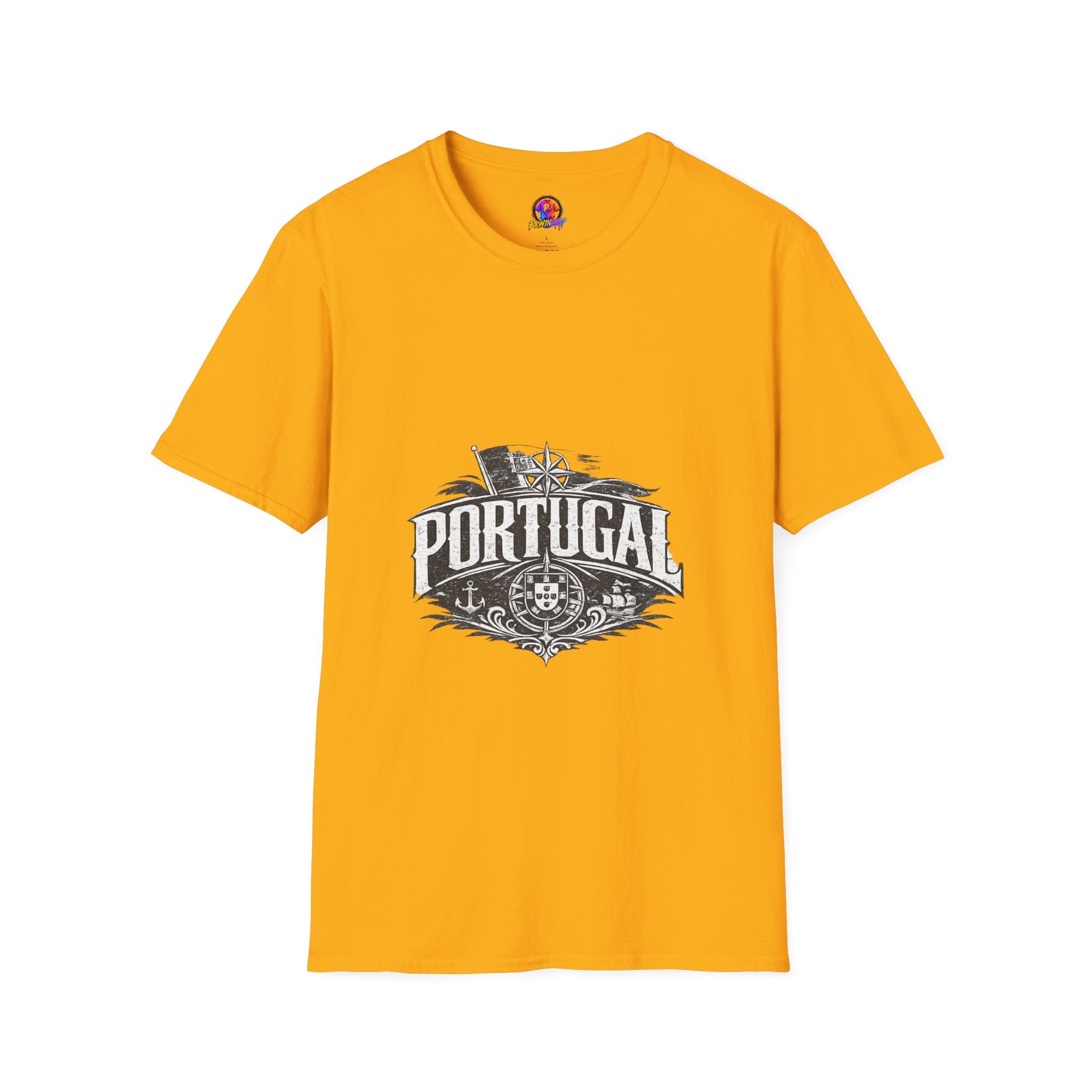 Portugal Vintage Compass T-Shirt — Nautical Travel Souvenir