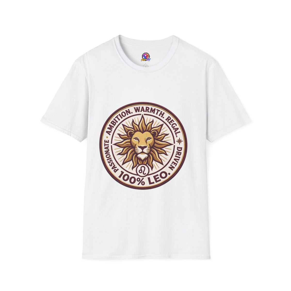Leo Zodiac Lion T-Shirt — Ambition, Warmth & Regal Pride Graphic Tee