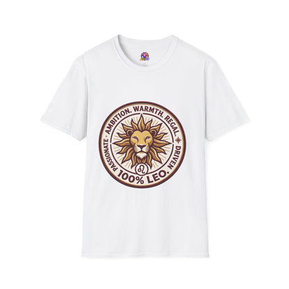 Leo Zodiac Lion T-Shirt — Ambition, Warmth & Regal Pride Graphic Tee