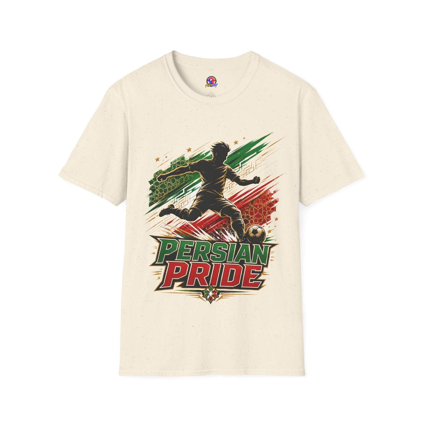 Iran Persian Pride Soccer Tee — Iranian Football Fan T-Shirt