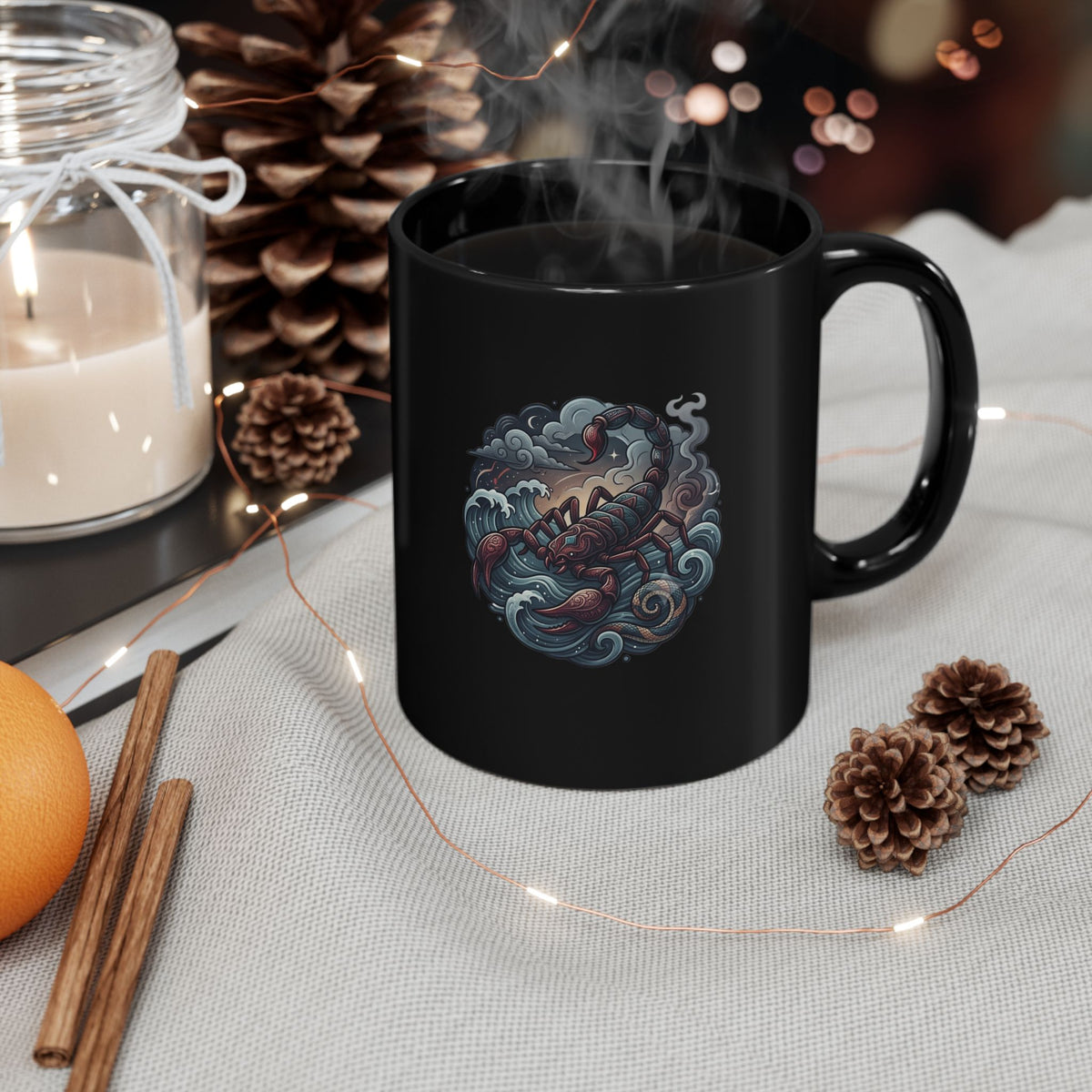 Scorpio Zodiac Mug  Black Mug