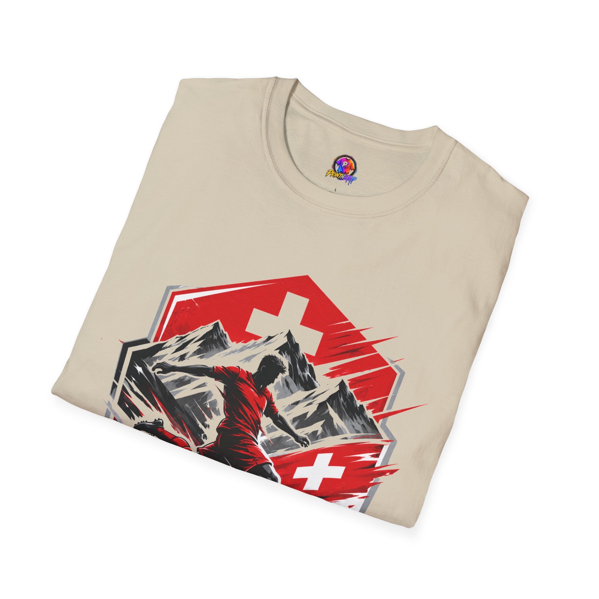 Switzerland Alpine Strike T‑Shirt – Swiss Mountain Ski & Snowboard Graphic