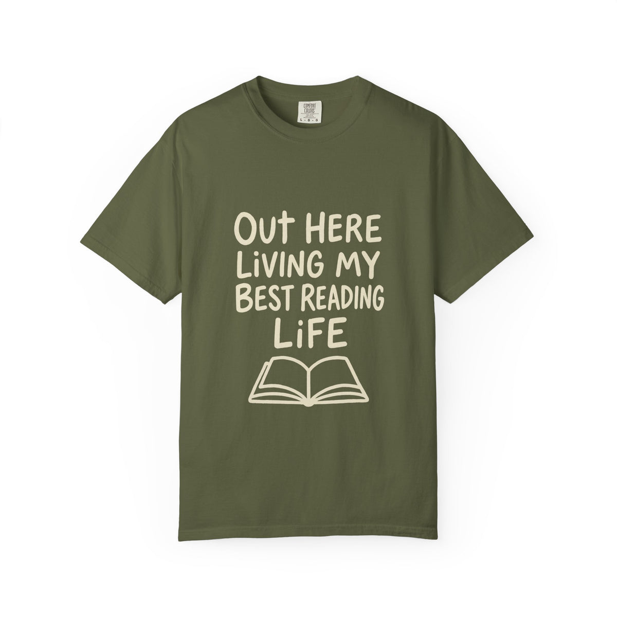 Reading Life T-Shirt — "Out Here Living My Best Reading Life" Book Lover Tee - Trending Now - October 2026