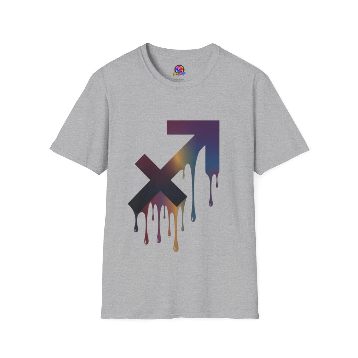 Sagittarius Drip T-Shirt — Gradient Astrological Arrow Tee