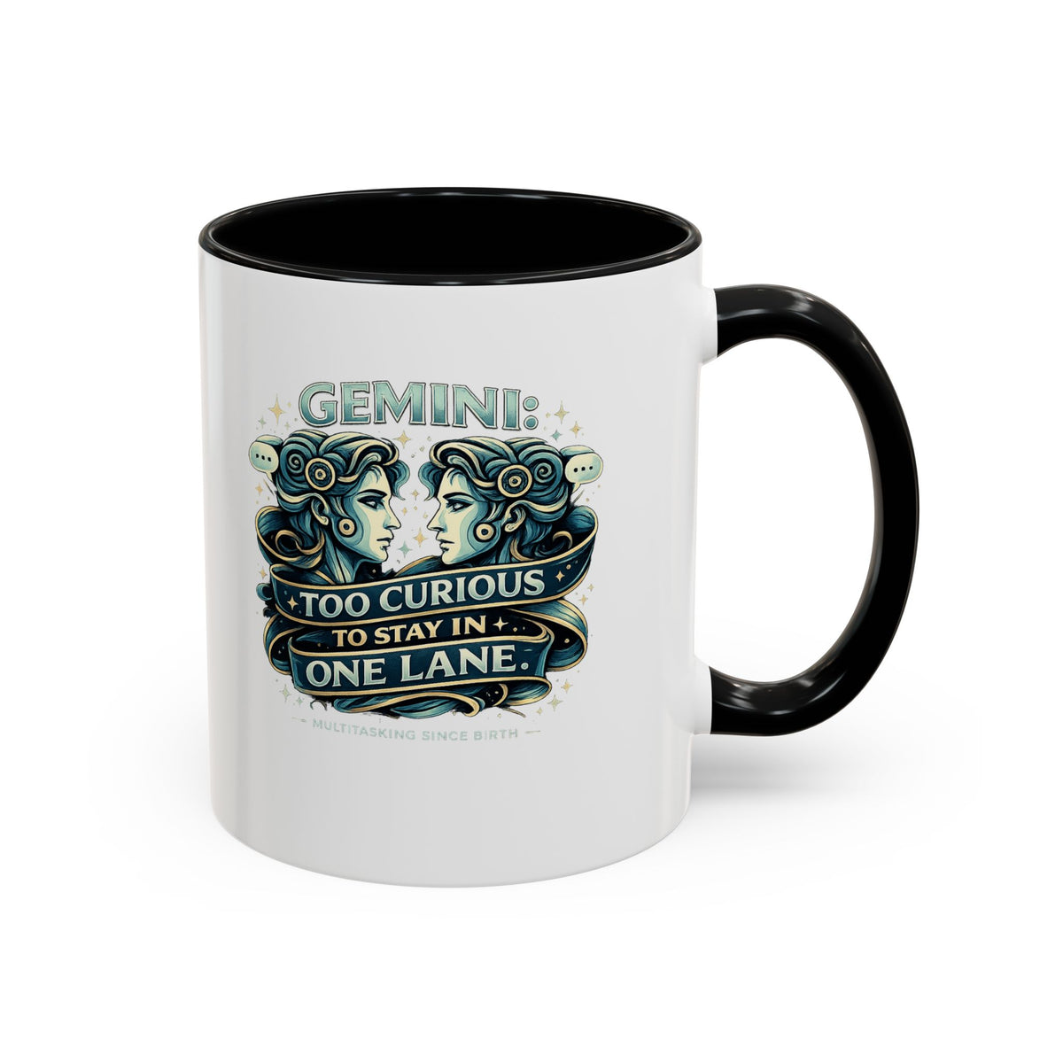 Zodiac Gemini Accent Coffee Mug