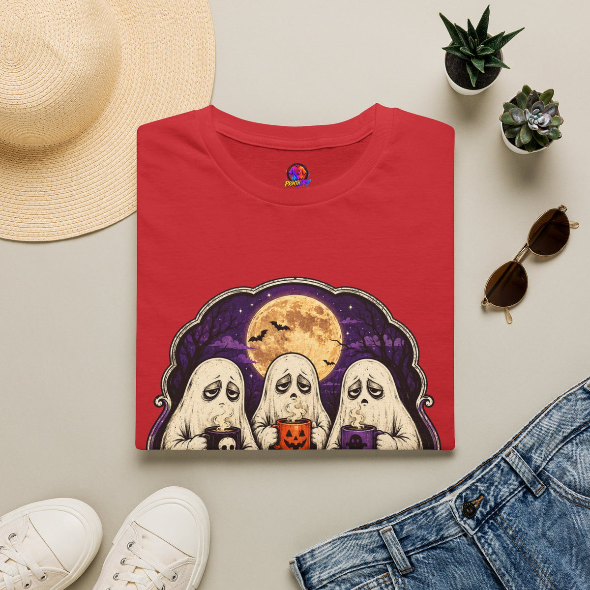 Halloween Low Energy High Spirit Unisex Softstyle T-Shirt
