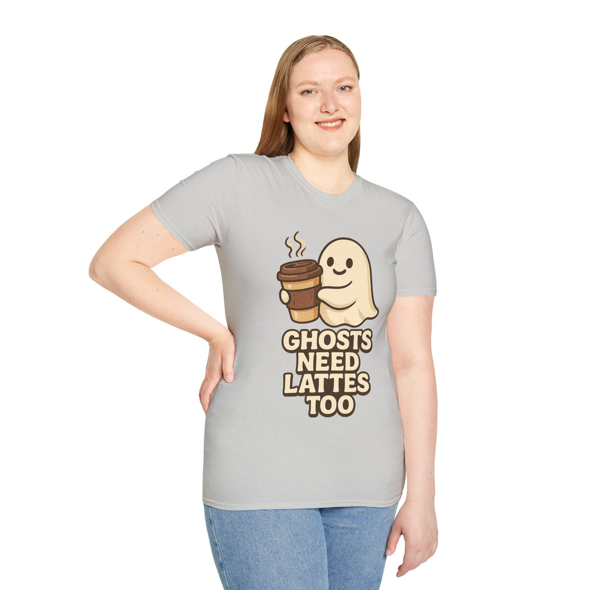 Ghosts Need Lattes Too T-Shirt - Trending Now - August 2026