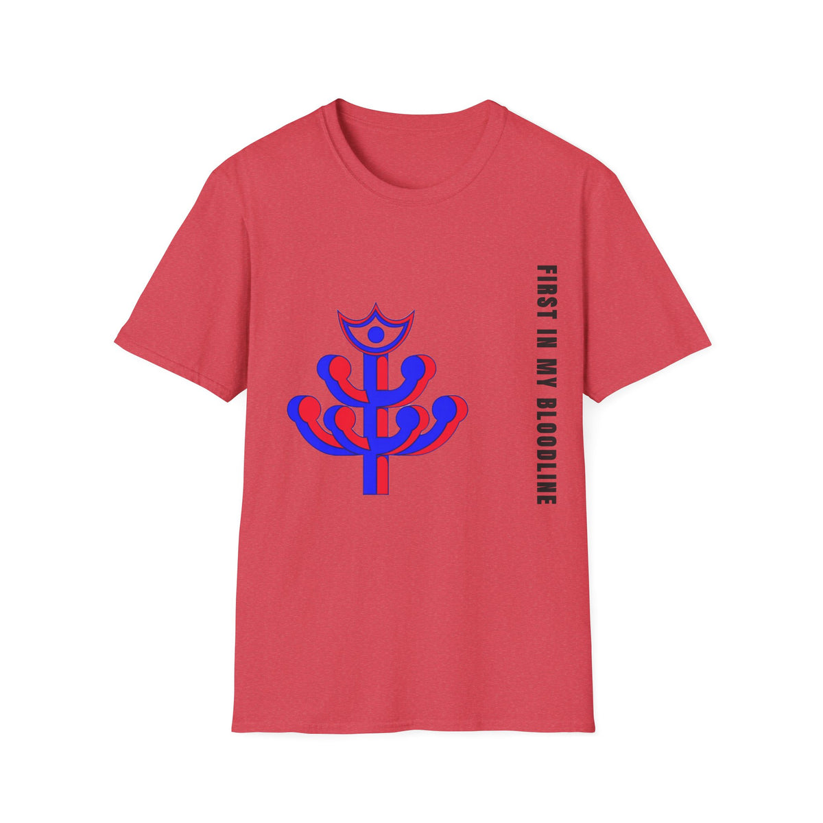 Abstract Floral Tee — Modern Red & Blue Graphic T-Shirt - Trending Now - September 2026