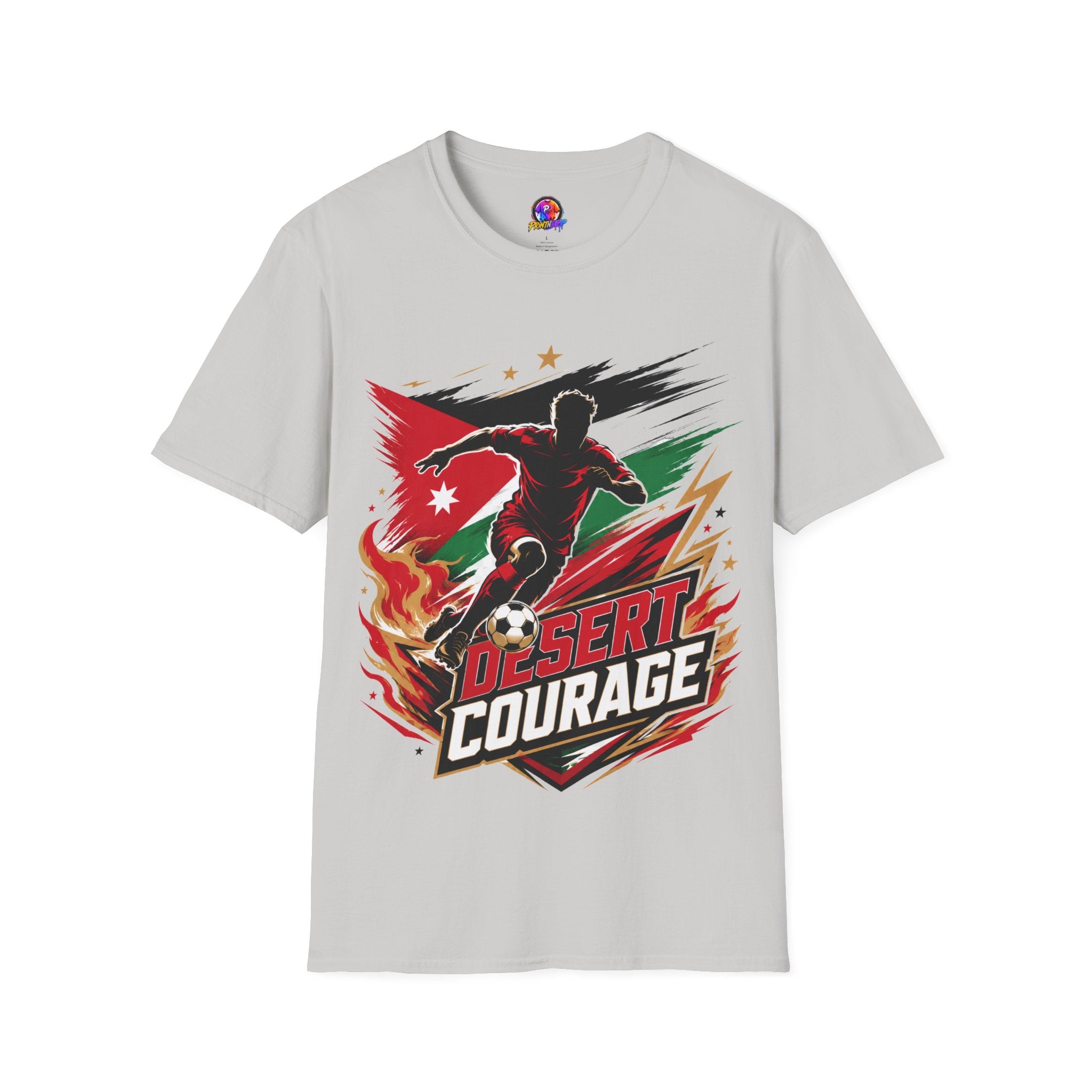 Jordan Soccer T‑Shirt — Desert Courage Flag Design