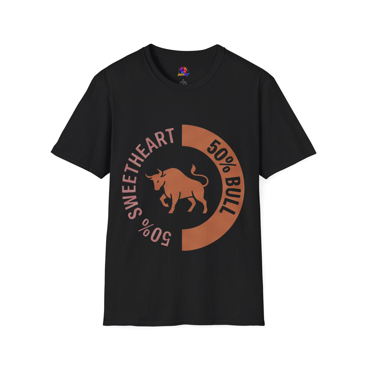Taurus Bull 50% Sweetheart Graphic T-Shirt — Zodiac Taurus Valentine Tee