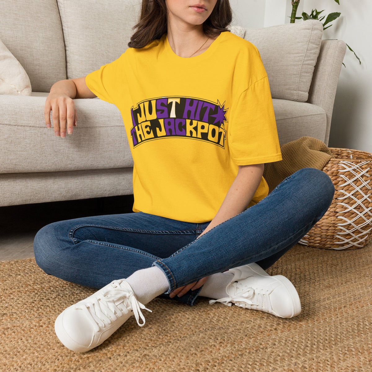 Just Hit the Jackpot T-Shirt — Retro Casino Graphic Tee - Trending Now - August 2026