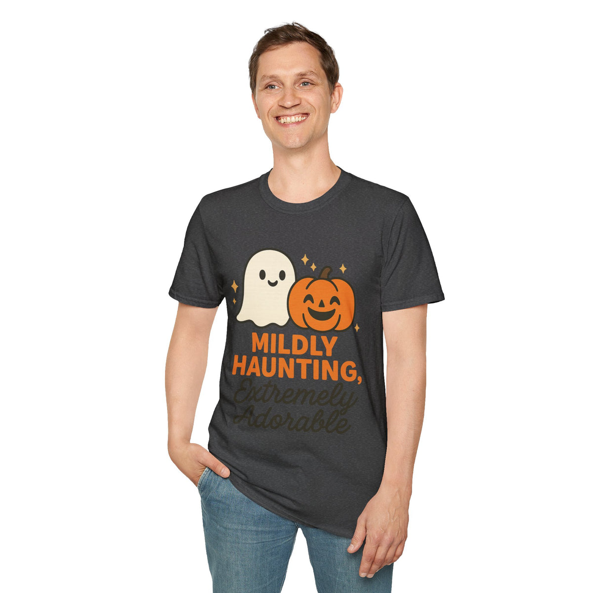 Mildly Haunting Extremely Adorable Ghost T-Shirt, Cute Halloween Pumpkin Tee - Trending Now - September 2026
