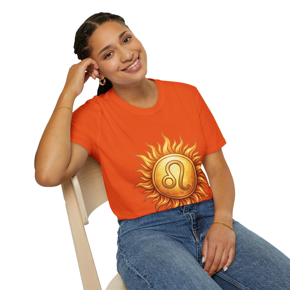 Leo Sun T‑Shirt — Zodiac Sunburst Graphic Tee