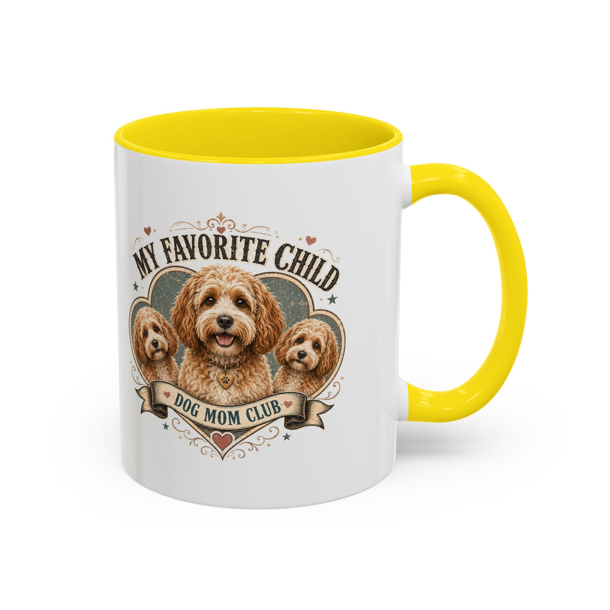 Milo Bailey Dog Dad Mom Dog Mom Club Coffee Mug — “My Favorite Child” Cute Labradoodle Gift