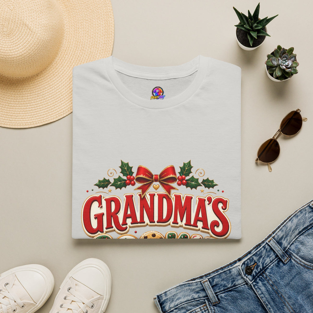 Grandma's Cookie Crew T-Shirt — Festive Christmas Baking Tee