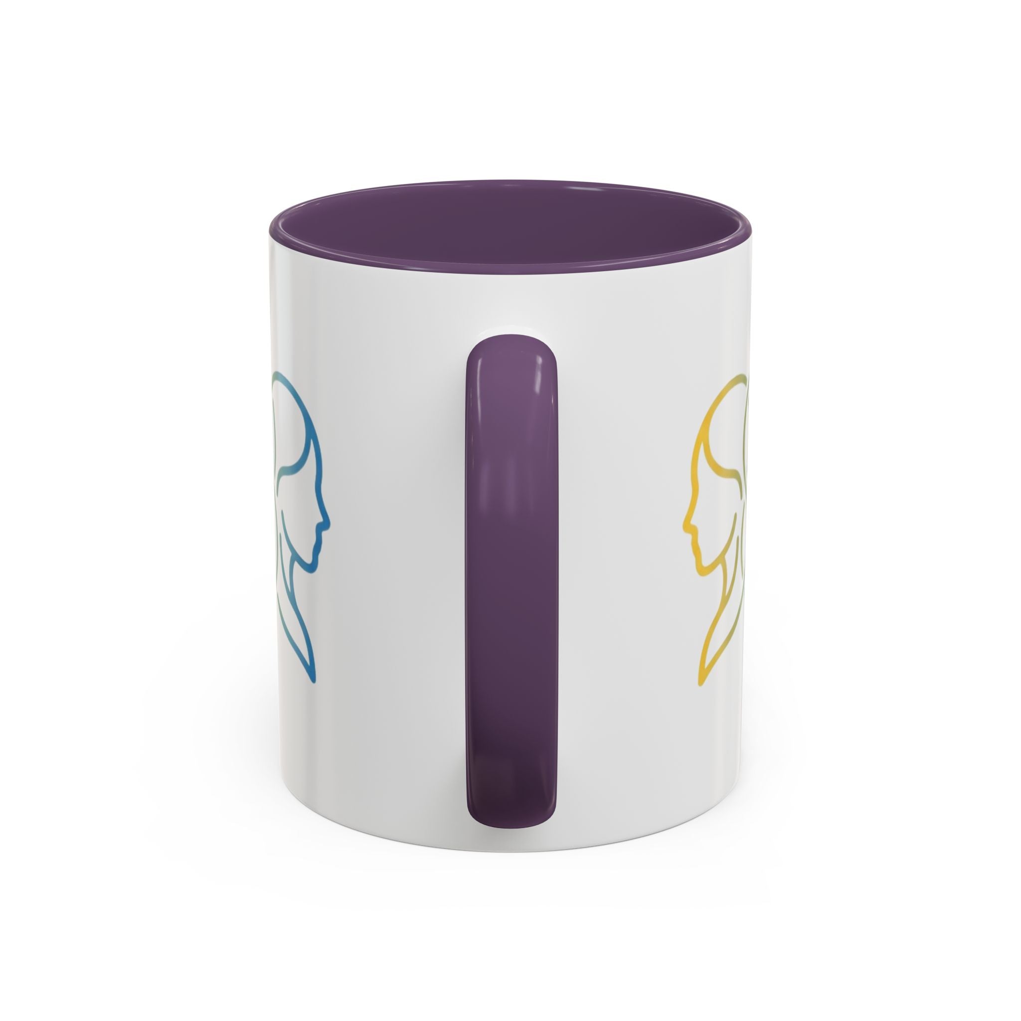 Gemini Zodiac Accent Coffee Mug — Color Gradient Twins Horoscope Gift
