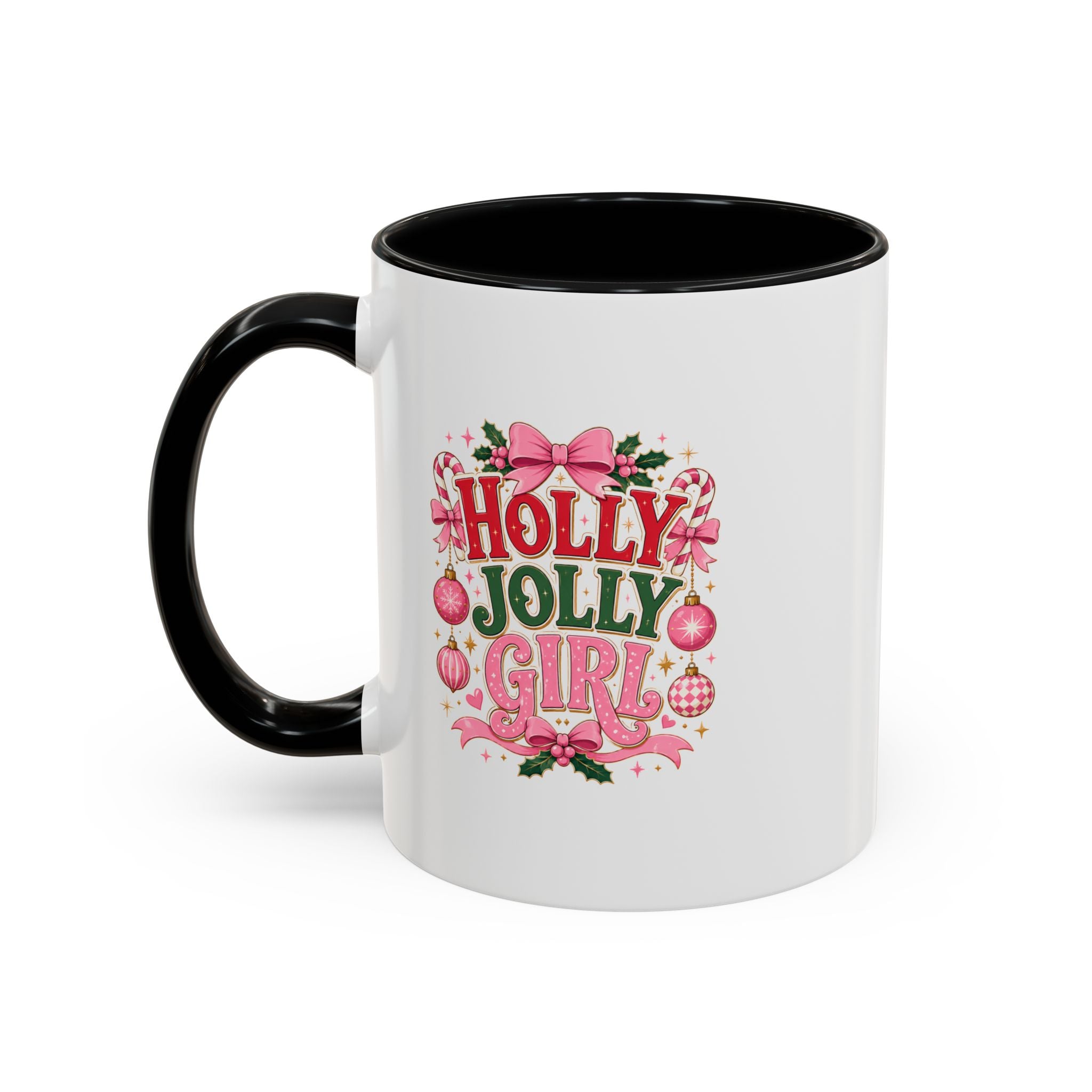 Accent Coffee Mug Holly Jolly Girl
