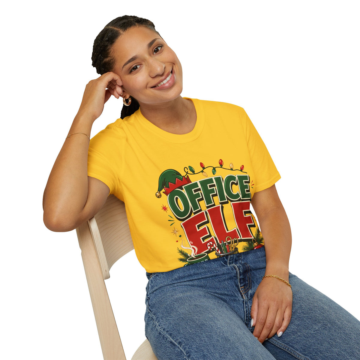 Office Elf T-Shirt — Funny Christmas Work Holiday Tee