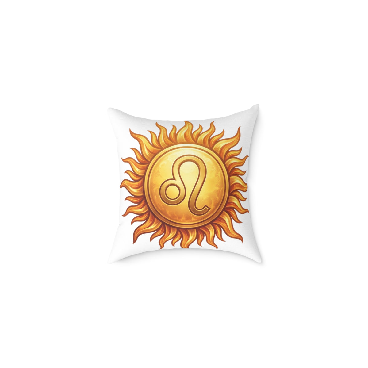 Leo Zodiac Sun Astrological Square Poly Canvas Pillow
