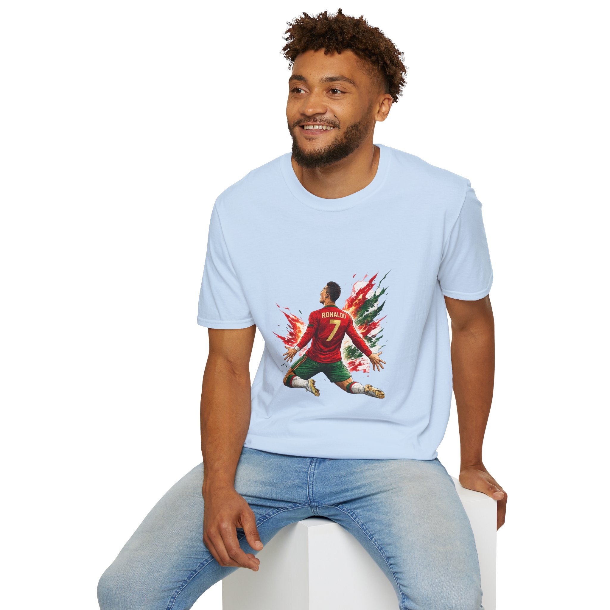 Portugal Soccer Player #7 Graphic T‑Shirt — Dynamic Portugal Fan Tee