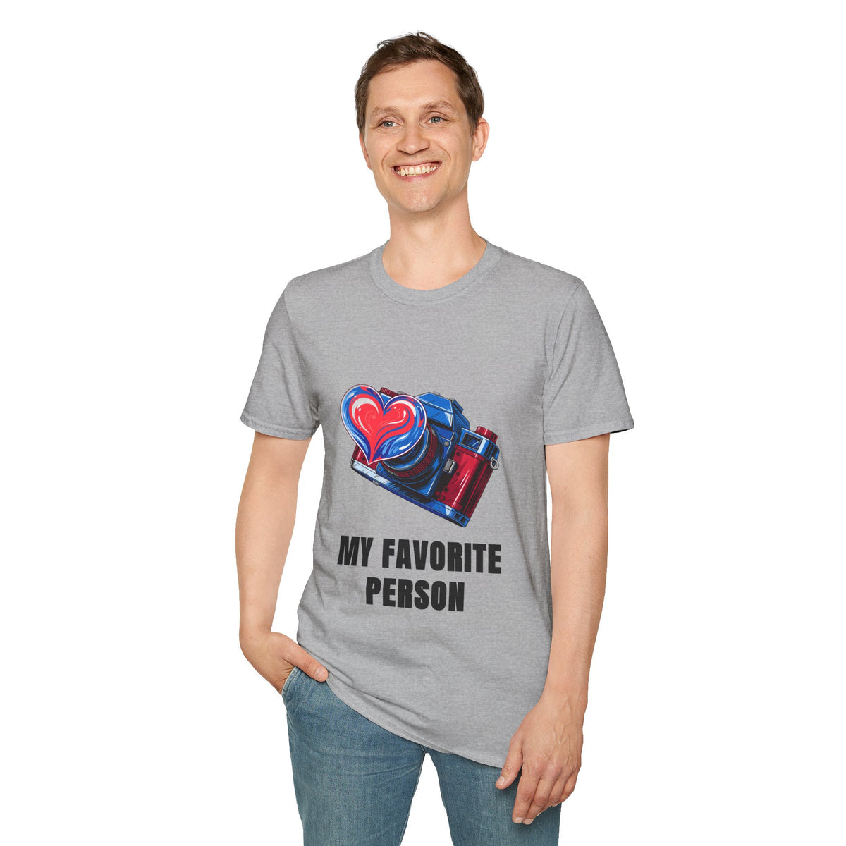 My Favorite Person Camera Heart T-Shirt — Photography Lover Graphic Tee - Trending Now - August 2026