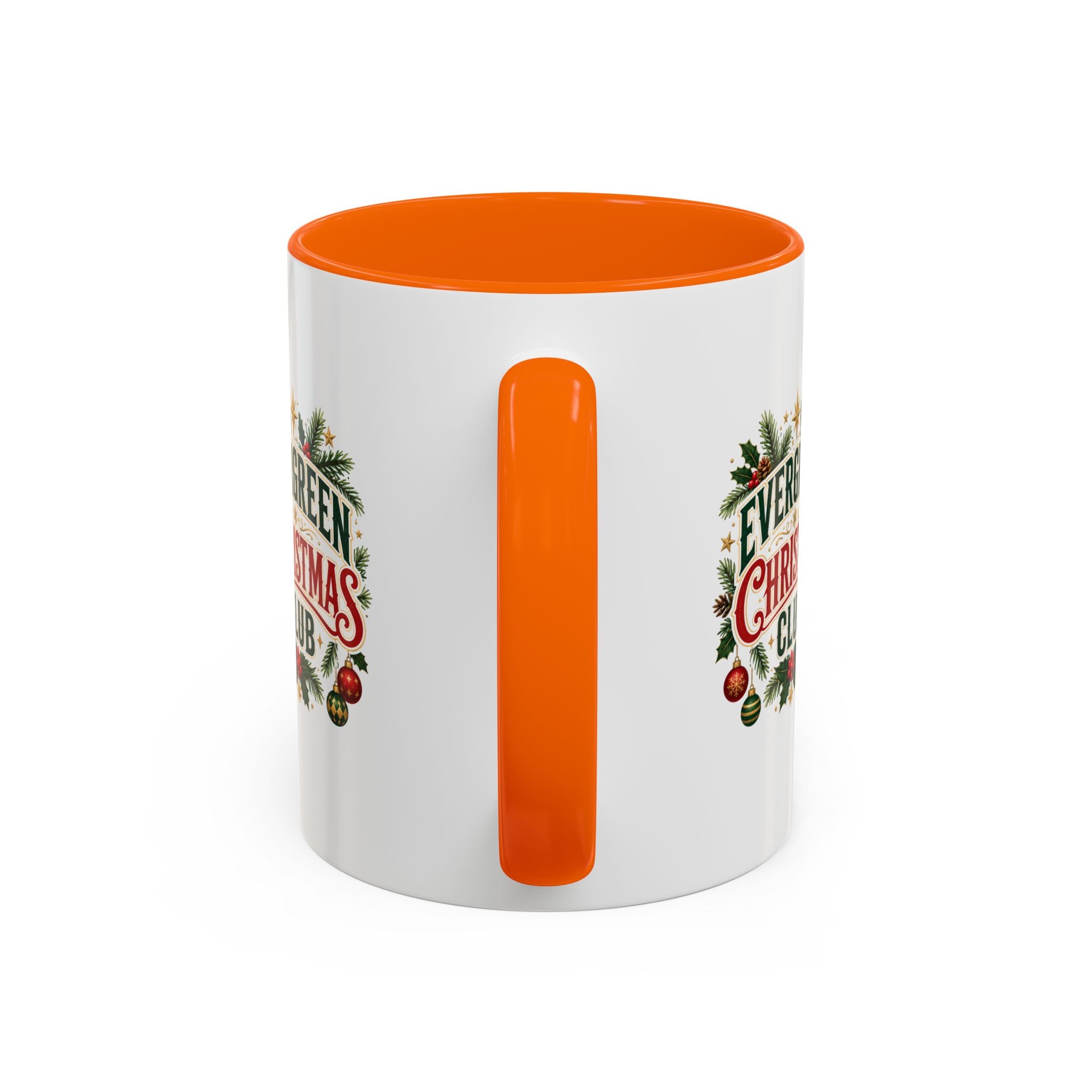 Evergreen Christmas Club Accent Coffee Mug – Festive Holiday Tea & Coffee Cup