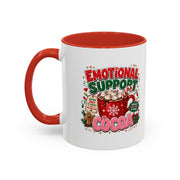 Modern Day Christmas  Emotional Support Cocoa Mug — Festive Hot Chocolate Christmas Coffee Cup (11/15oz)