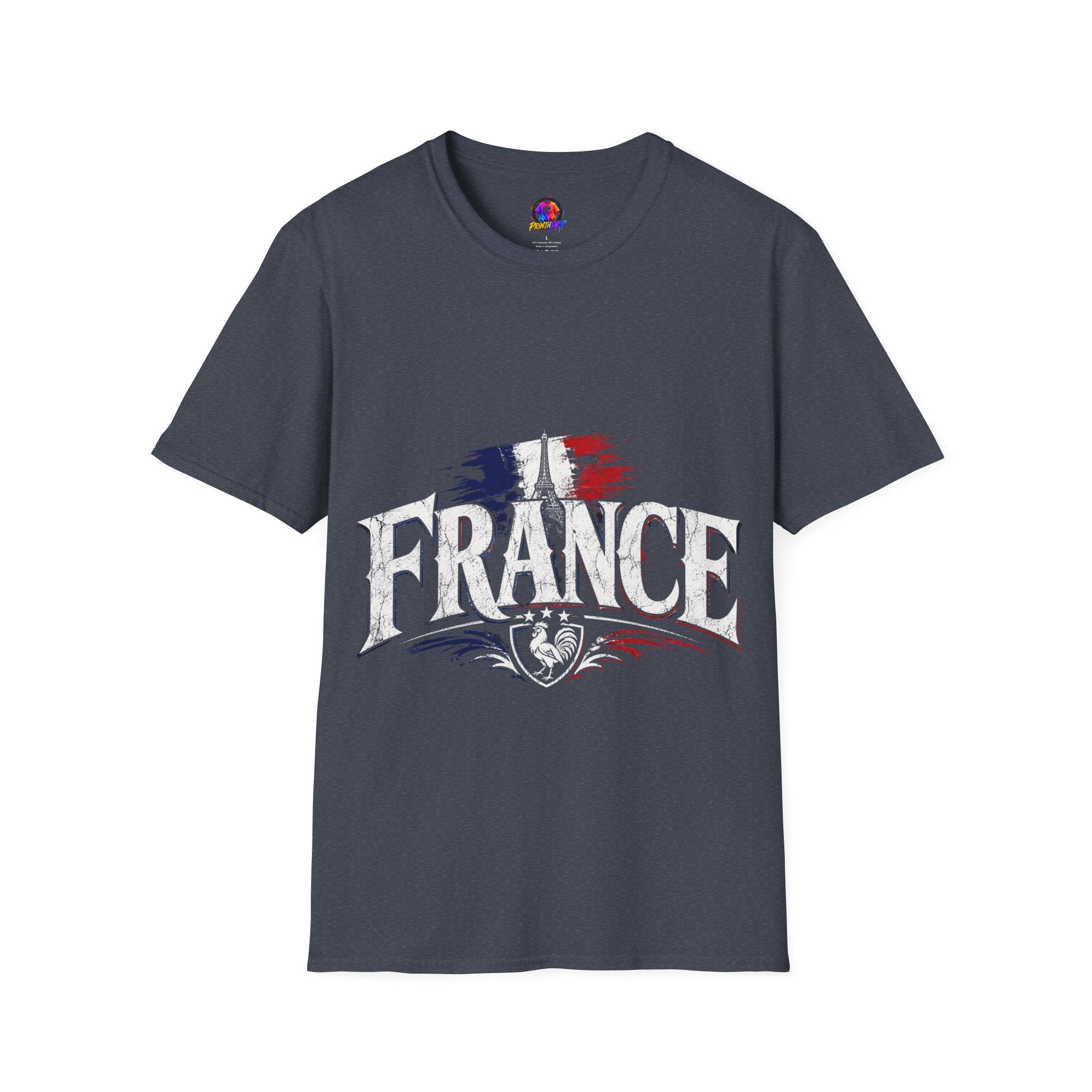 France Flag T-Shirt — Vintage Eiffel Tower French Pride Tee