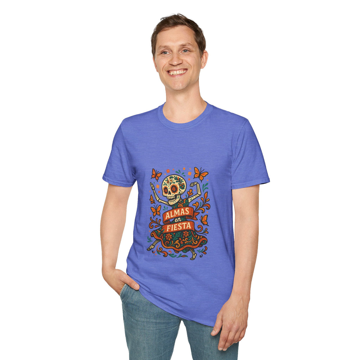 Day of the Dead Fiesta T-Shirt — Calavera Skull with 'Día de Fiesta' Design - Trending Now - October 2026