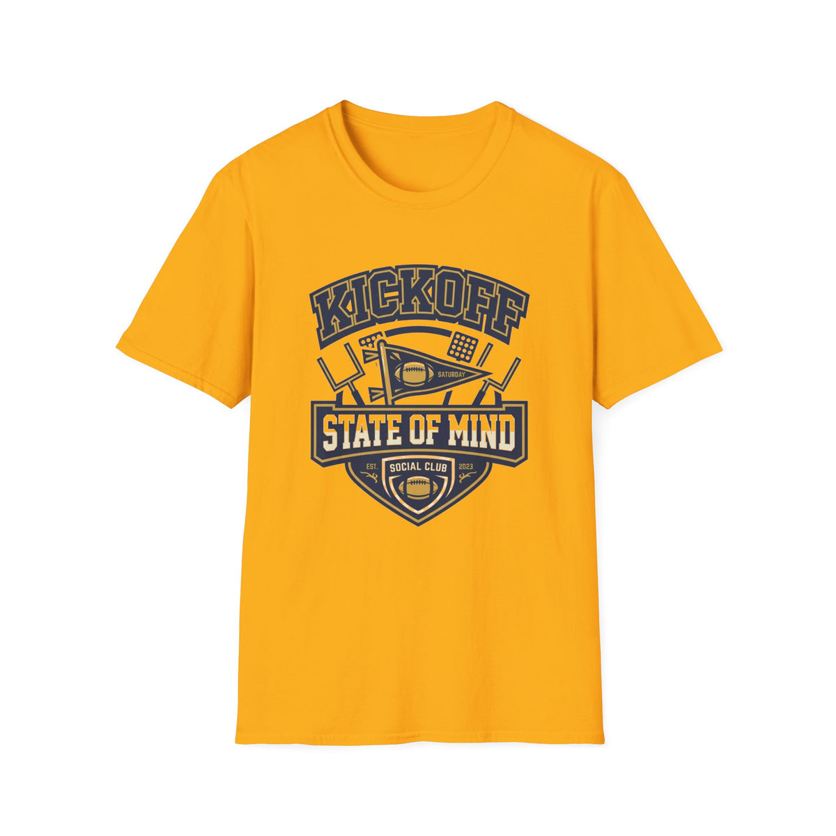 Kickoff Football Shield T‑Shirt — Game Day Vintage Style - Trending Now - August 2026