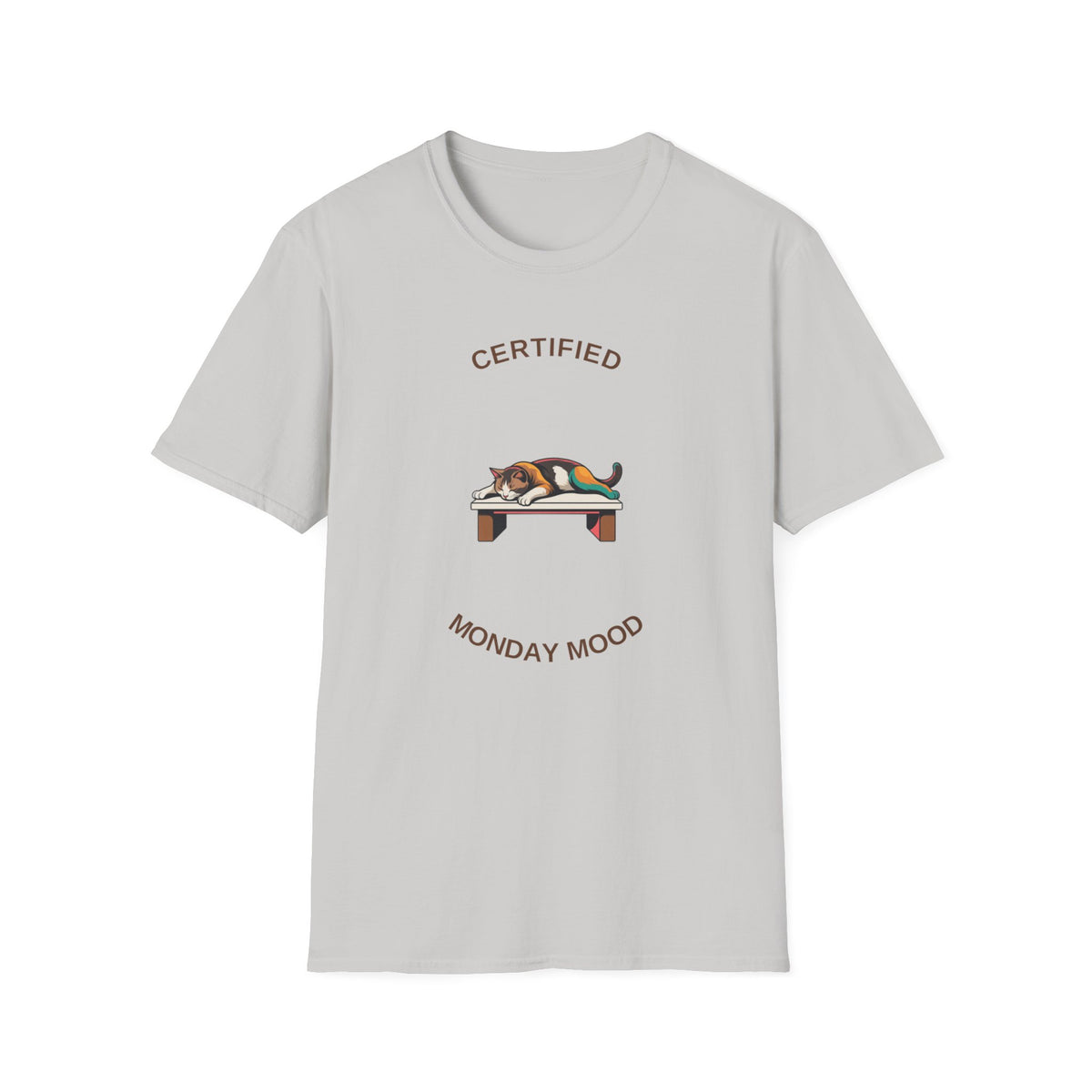 Certified Monday Mood T-Shirt — Cute Sleeping Cat Graphic Tee - Trending Now - August 2026