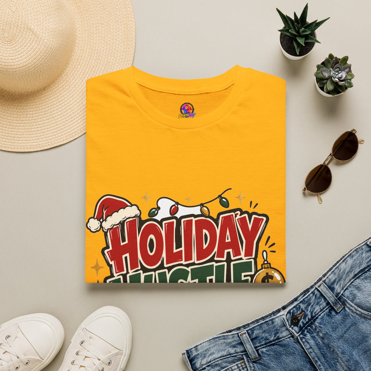 Holiday Hustle Mode T-Shirt — Funny Christmas Graphic Tee