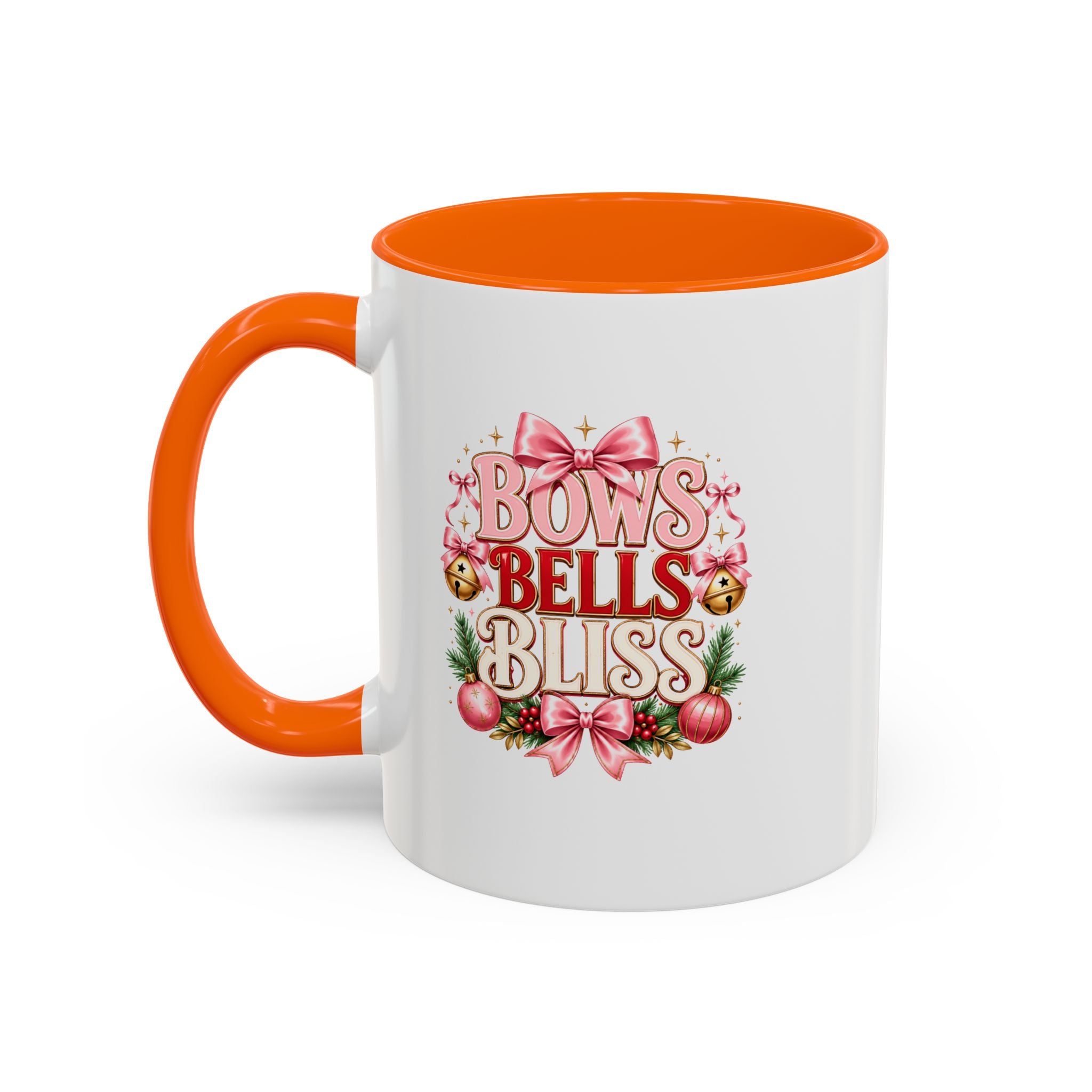 Bows Bells Bliss Christmas Accent Coffee Mug