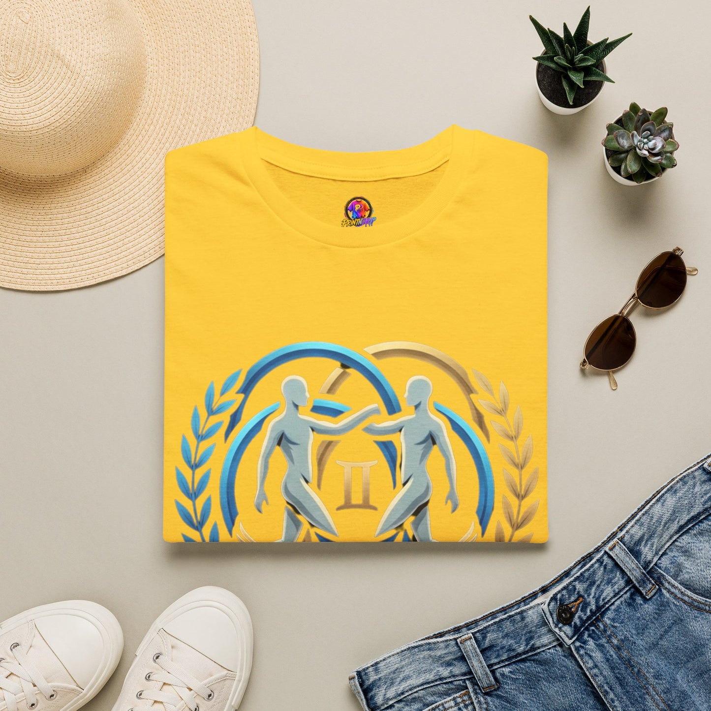 Gemini Zodiac T-Shirt — 'Gemini: Master of Adaptation' Astrological Graphic Tee