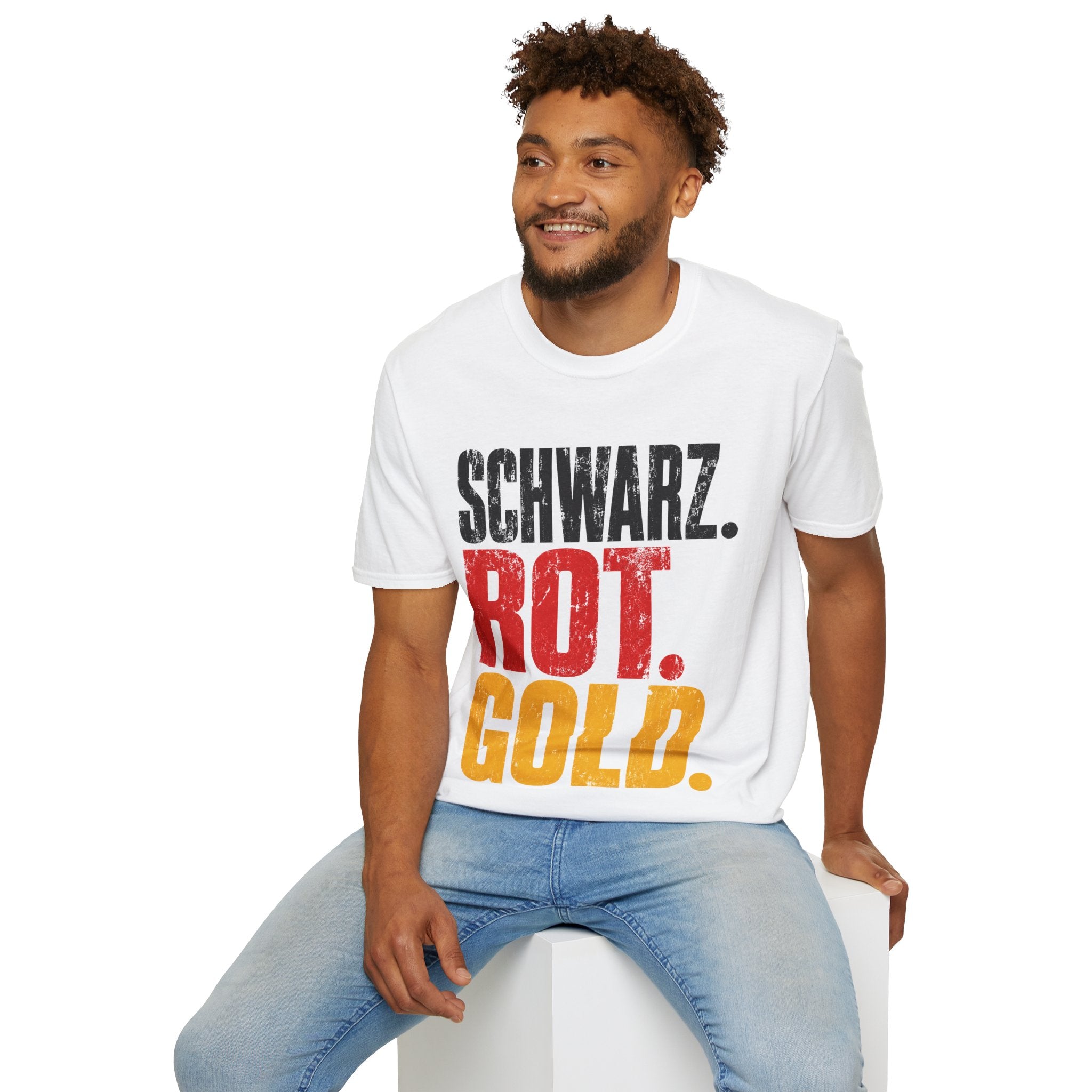 Germany Schwarz Rot Gold T-Shirt — German Flag Pride Graphic Tee