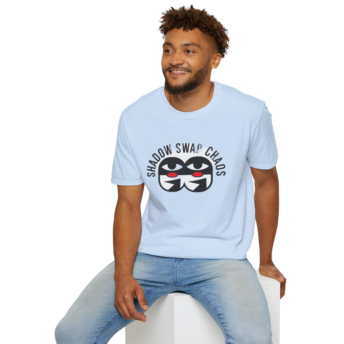 Shadow Swap Chaos T-Shirt — Graphic Anime Mask Tee - Trending Now - August 2026