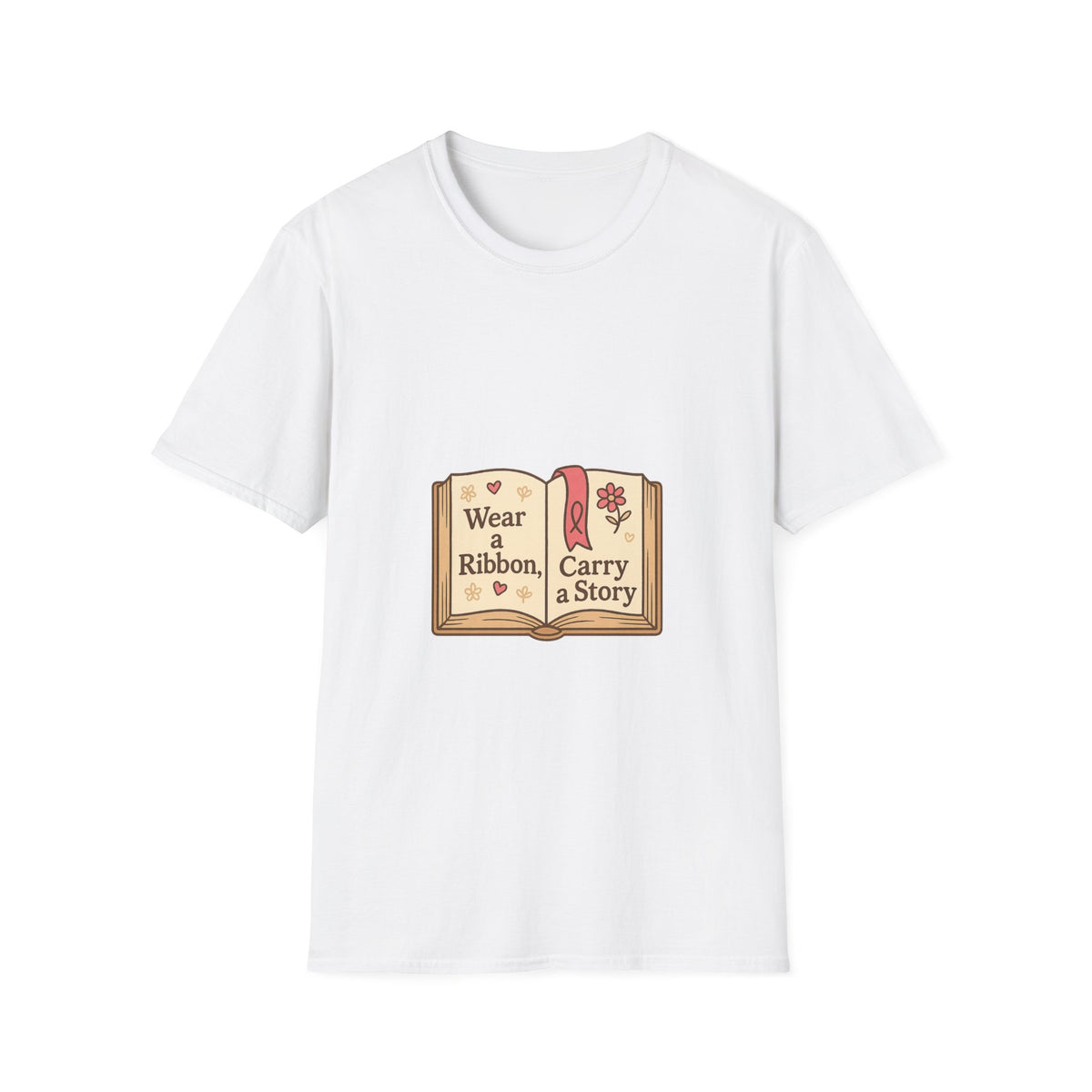 Book Lover T‑Shirt — "Wear a Ribbon, Carry a Story" Vintage Open Book Design - Trending Now - October 2026
