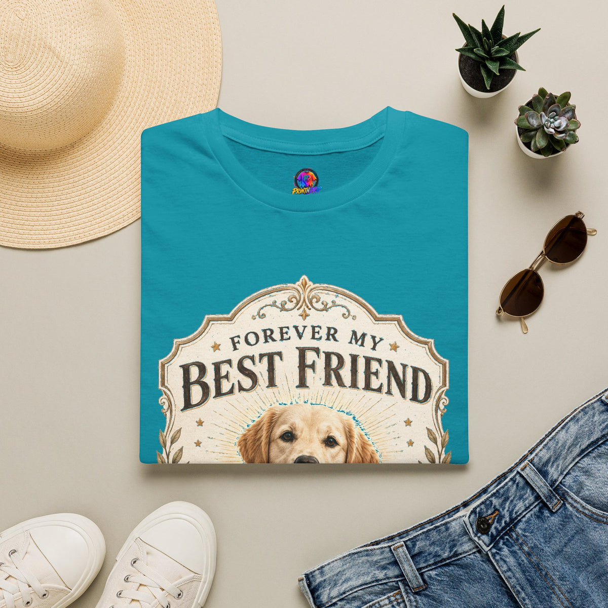 Forever My Best Friend Dog T-Shirt — Personalized Pet Tribute Tee