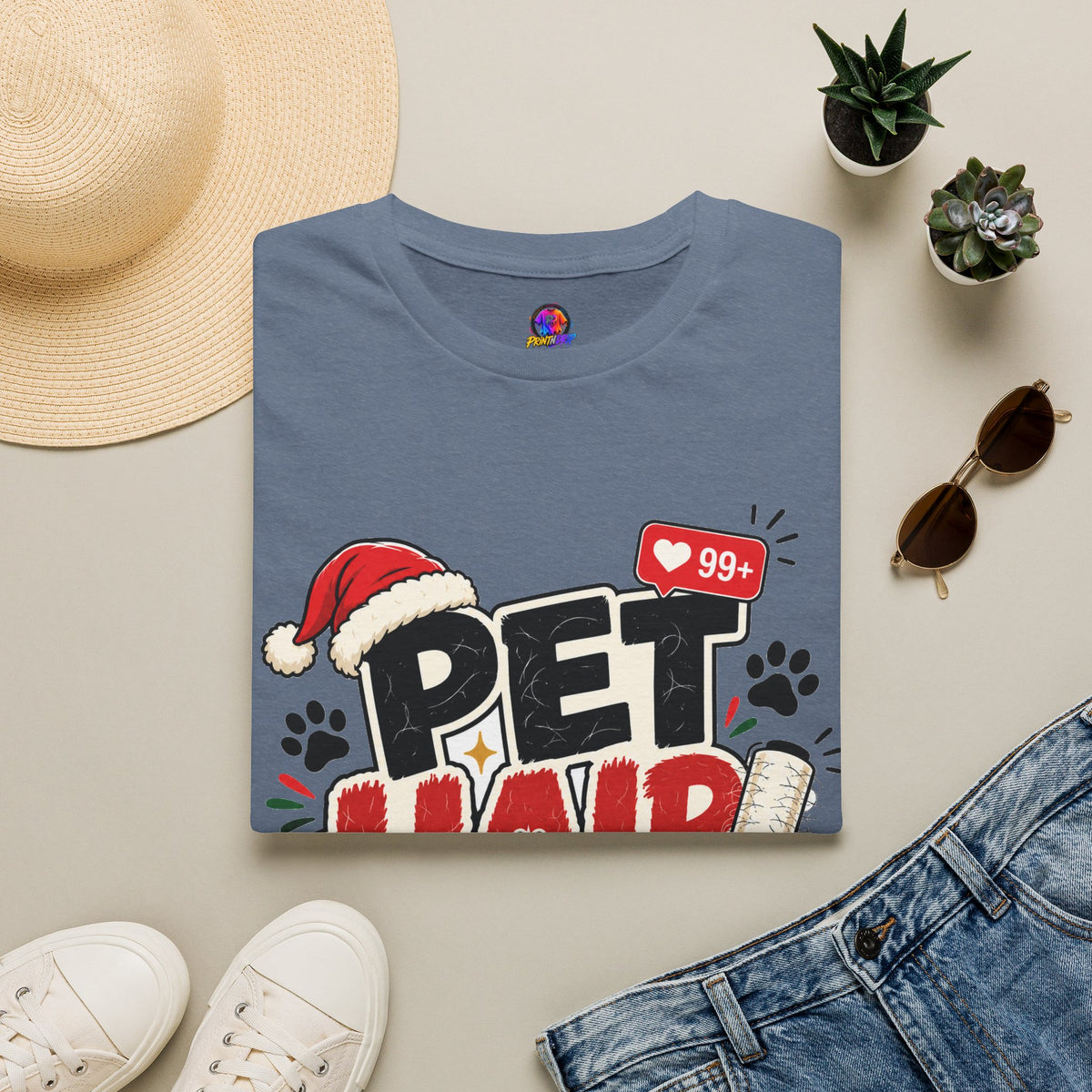 Pet Hair Holiday Tee — Funny Christmas Shirt for Pet Lovers