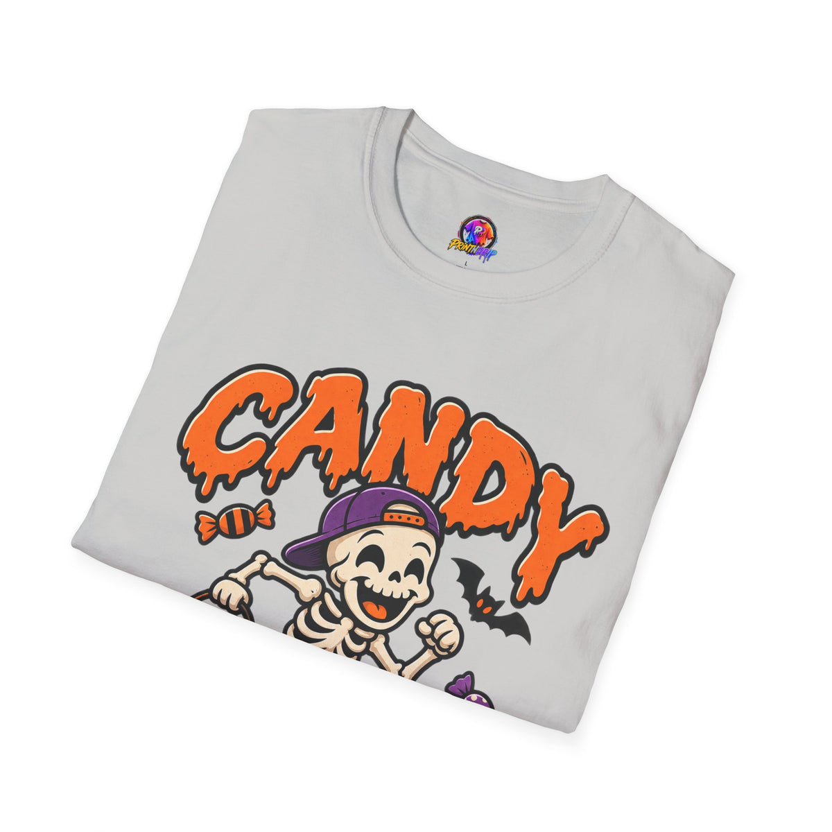 Candy Run Crew T-Shirt — Halloween Skeleton Trick-or-Treat Tee