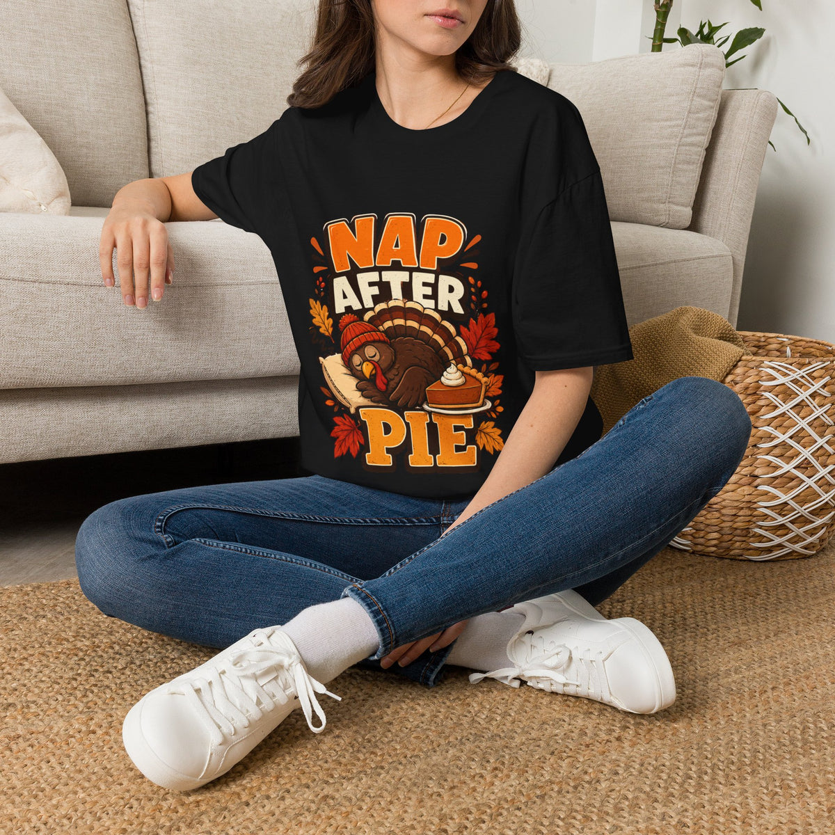 Thanksgiving T-Shirt Nap After Pie T-Shirt — Funny Thanksgiving Turkey Tee